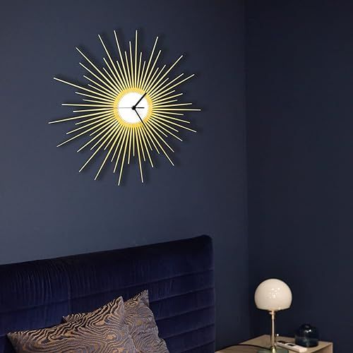 Art Deco Starburst Wall Clock