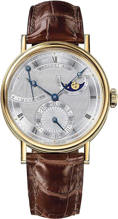 Breguet Classique Power Reserve Men's Yellow Gold Automatic Moonphase Watch 7137BA/11/9V6