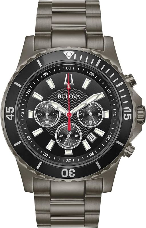 Bulova Men's Classic Sport Stainless Steel 6-Hand